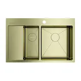 Кухонная мойка Omoikiri Akisame 78-2-LG-R (4973088) светлое золото