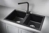 Кухонная мойка Granula GR-8101 (810*500) Шварц
