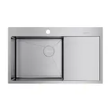 Кухонная мойка Omoikiri Akisame 86-IN-L Side (4997031) нержавеющая сталь