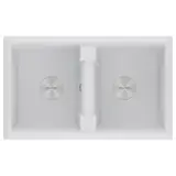 Кухонная мойка Paulmark Tandem 80/2 (810*500) Белый матовый 431/WH