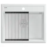 Кухонная мойка Paulmark Stepia 60 (590*510) Белый матовый 431/WH