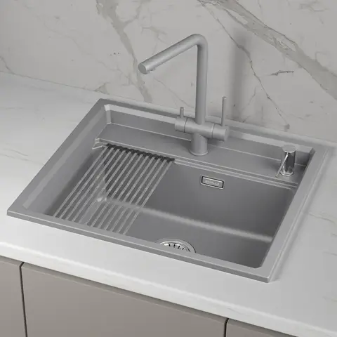 Кухонная мойка Granula KS-6003i (600*510) Алюминиум