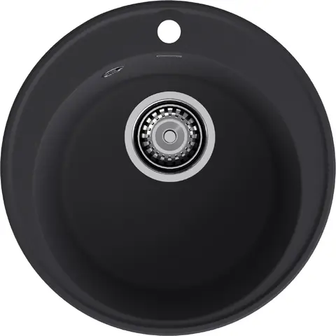 Кухонная мойка Granfest Quarz Z-08 (D480) Черный РАСПРОДАЖА