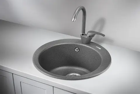 Кухонная мойка Granula GR-4801 (D480) Графит