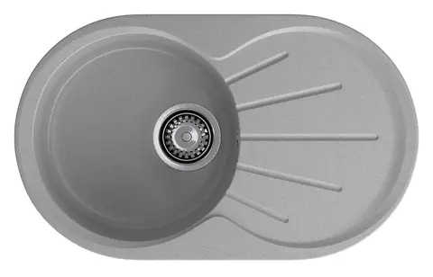 Кухонная мойка Granfest Rondo 750L (746*455) Серый