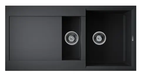 Кухонная мойка Omoikiri Sakaime 100-2-BL (4993892) Черный