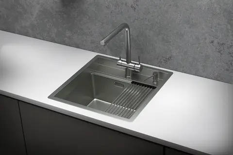 Кухонная мойка Granula KS-5051 (500*510) Сталь Матовая